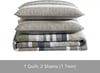 imageEddie Bauer  Twin Quilt Set Reversible Bedding with Matching Sham Lightweight Home Decor for All Seasons Hidden Lake Blue TwinSalmon Ladder Beige