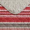 imageEddie Bauer  Twin Quilt Set Reversible Bedding with Matching Sham Lightweight Home Decor for All Seasons Hidden Lake Blue TwinYakima Red