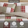 imageEddie Bauer  Twin Quilt Set Reversible Cotton Bedding with Matching Sham Home Decor for All Seasons Camano Island Plum TwinCamano Island Red