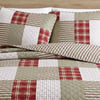 imageEddie Bauer  Twin Quilt Set Reversible Cotton Bedding with Matching Sham Home Decor for All Seasons Camano Island Plum TwinCamano Island Red