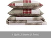 imageEddie Bauer  Twin Quilt Set Reversible Cotton Bedding with Matching Sham Home Decor for All Seasons Camano Island Plum TwinCamano Island Red