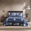 imageEddie Bauer  Twin Quilt Set Reversible Cotton Bedding with Matching Sham Home Decor for All Seasons Camano Island Plum TwinEastmont Navy