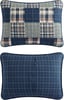 imageEddie Bauer  Twin Quilt Set Reversible Cotton Bedding with Matching Sham Home Decor for All Seasons Camano Island Plum TwinMadrona Plaid Navy