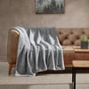 imageEddie Bauer Throw Blanket Ultra Soft Plush Home Dcor All Season Bedding Textured Solid Orange 50 x 60Textured Solid Grey