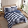 imageEddie Bauer Twin Quilt Set Cotton Reversible Bedding with Matching Sham Home Decor for All Seasons Lakehouse Plaid Blue Twin