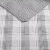 imageEddie Bauer Twin Quilt Set Cotton Reversible Bedding with Matching Sham Home Decor for All Seasons Lakehouse Plaid Light Grey Twin