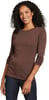 imageEddie Bauer Womens Favorite LongSleeve Crewneck TShirtChocolate