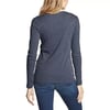 imageEddie Bauer Womens Favorite LongSleeve Crewneck TShirtHtr Indigo