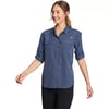 imageEddie Bauer Womens Guide UPF LongSleeve ShirtMedium Indigo