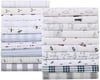 Eddie Bauer  Twin Sheets Cotton Percale Bedding Set Crisp amp Cool Home Decor Eddies Oar 3 pieces Twin White and BlueFull Plaid NavyWhite