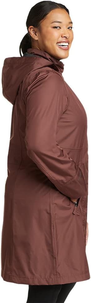 Eddie Bauer Womens Girl on the Go Trench CoatPetite Redwood