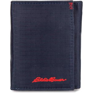 Eddie Bauer Mens Companion Ripstop Nylon Trifold Wallet Navy One SizeEddie Bauer Mens Companion Ripstop Nylon Trifold Wallet Navy One Size