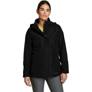 Eddie Bauer Womens Packable Rainfoil JacketBlack