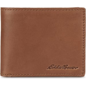 Eddie Bauer Mens Outdoor Leather Bifold Wallet with 6 Card Slots Brown One SizeEddie Bauer Mens Outdoor Leather Bifold Wallet with 6 Card Slots Brown One Size