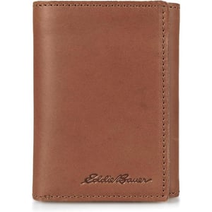 Eddie Bauer Mens Outdoor Leather Trifold Wallet with 6 Card Slots Brown One SizeEddie Bauer Mens Outdoor Leather Trifold Wallet with 6 Card Slots Brown One Size