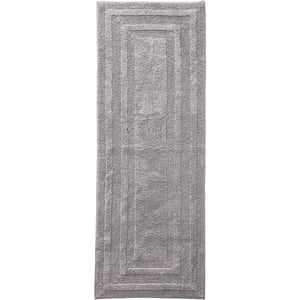 Eddie Bauer  Bathroom Rug Runner Soft Tufted Cotton Bathroom Decor Super Absorbent amp Quick Dry Logan Medium Brown 60 x 22Chrome Grey Runner 60 x 22