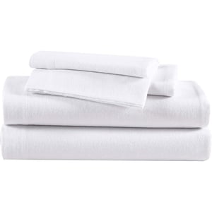 Eddie Bauer  Twin Sheets Cotton Flannel Bedding Set Brushed for Extra Softness Cozy Home Decor Grey TwinWhite Twin