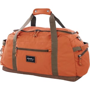 Eddie Bauer Bygone 45L Midsize Duffel Made from Rugged PolyesterNylon with UShaped Main Compartment Black One SizeTerracotta