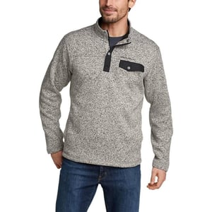 Eddie Bauer Mens Convector Snap MockRegular Gray Heather