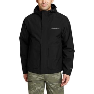 Eddie Bauer Mens Rainfoil Storm JacketRegular Black