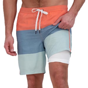 Eddie Bauer Mens SPF 50 Volley Swim Trunk 8 Inseam Comes with Comfort Liner  Ultimate Comfort  StretchCeladon