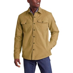 Eddie Bauer Mens Voyager FleeceLined Shirt JacketTall Saddle