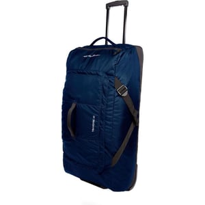 Eddie Bauer Traverse 32 Rolling Duffel BagMade from Ripstop Polyester with Telescoping HandleMedium Indigo