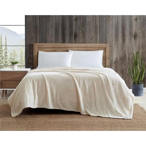 Eddie Bauer Twin Blanket Ultra Soft amp Cozy Plush Home Dcor All Season Bedding Solid Grey TwinQueen Ivory