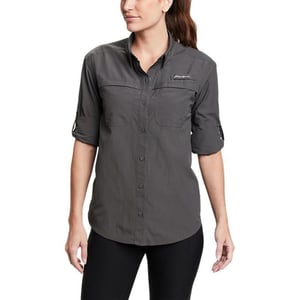 Eddie Bauer Womens Adventurer Pro Field ShirtRegular Dark Smoke