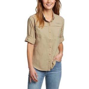 Eddie Bauer Womens Adventurer Pro Field ShirtRegular Lt Taupe