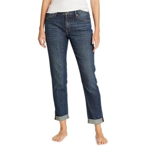 Eddie Bauer Womens Boyfriend Jeans  Slim LegPlus Size Weathered Indigo