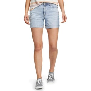 Eddie Bauer Womens Boyfriend Rolled ShortsRegular Bleached