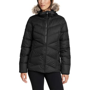 Eddie Bauer Womens Classic Down Hooded JacketBlack