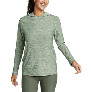 Eddie Bauer Womens Compass Essentials LongSleeve HoodieBottle Green