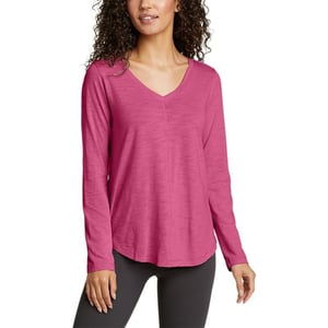 Eddie Bauer Womens Concourse LongSleeve ShirtBerry