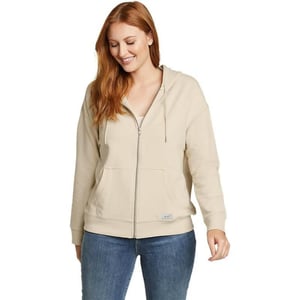 Eddie Bauer Womens Cozy Camp FullZip HoodiePetite Beige