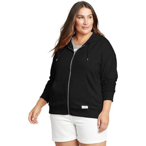 Eddie Bauer Womens Cozy Camp FullZip HoodiePlus Black