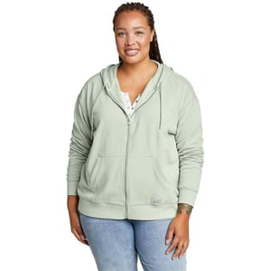 Eddie Bauer Womens Cozy Camp FullZip HoodiePlus Celadon