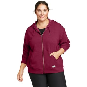 Eddie Bauer Womens Cozy Camp FullZip HoodiePlus Port