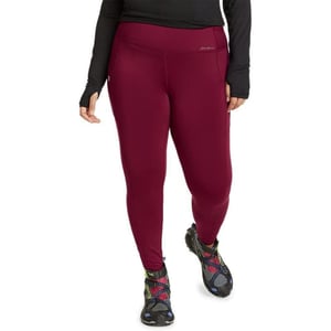 Eddie Bauer Womens Crossover Winter Trail Adventure HighRise LeggingsPlus Size Dark Berry