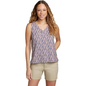 Eddie Bauer Womens Departure VNeck Tank Top  PrintTall Begonia