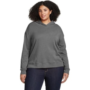 Eddie Bauer Womens Favorite LongSleeve HoodiePlus Med Htr Gray