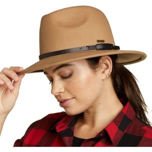 Eddie Bauer Womens Felt Wide Brim HatHazelnut