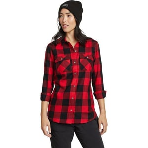 Eddie Bauer Womens Firelight Flannel ShirtPlus Barn Red