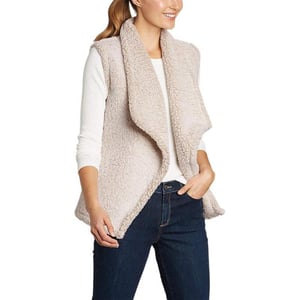 Eddie Bauer Womens Fireside Plush VestPetite Cloud