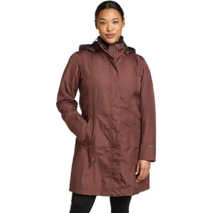 Eddie Bauer Womens Girl on the Go Trench CoatStandard Redwood