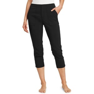 Eddie Bauer Womens Horizon HighRise Cropped PantsRegular Black