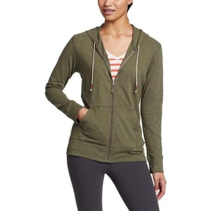 Eddie Bauer Womens Legend Wash Slub FullZip HoodieSprig