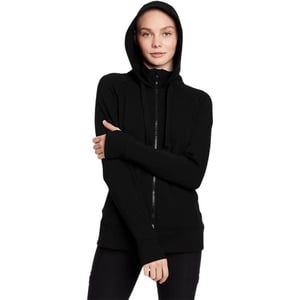 Eddie Bauer Womens Motion Cozy Camp FullZip SweatshirtPetite Black