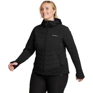 Eddie Bauer Womens MotionLoft Hybrid Down JacketPlus Black